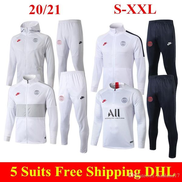 

thailand 2020 paris sweatshirt kit 19 20 mbappe white football jacket icardi verratti di maria hoodies tracksuits psg maillot de foot