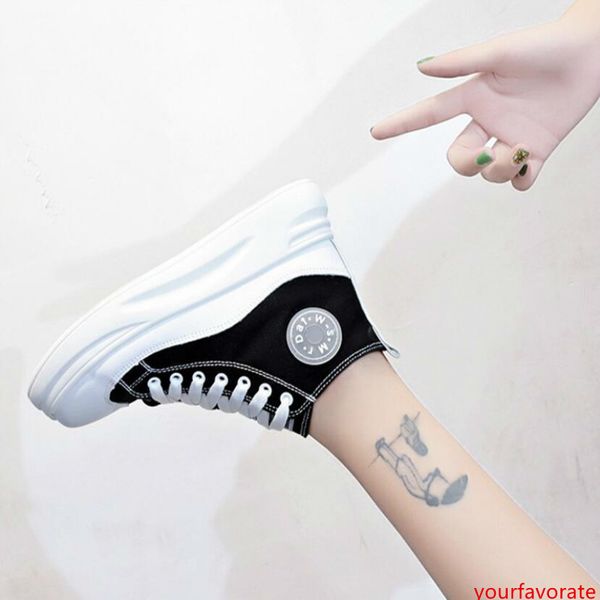 

sneakers female 2019 new autumn tide shoes net grey wild korean version of the muffin platform women breathable high-canvas shoes