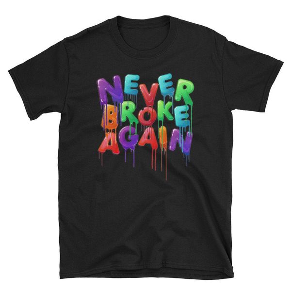 

never broke again t-shirt cotton tees, White;black