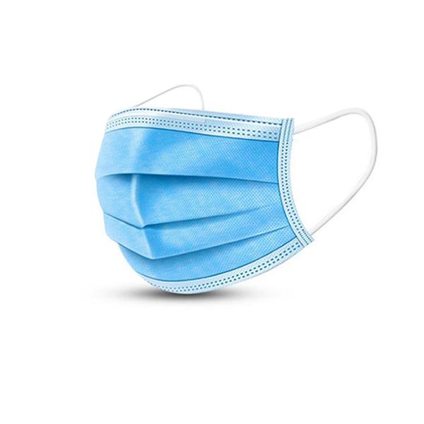 

dhl fast ship face mask 50 pcs cover 3-ply non-woven disposable dust mask soft breathable seller