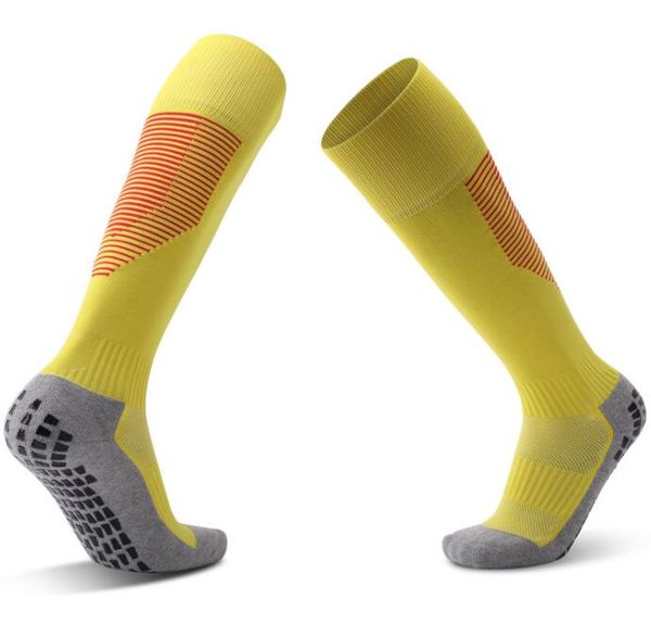 

men dispensing antiskid football sock thickened towel bottom knee length socks comfortable breathable socks straight fitness yakuda sports, Black