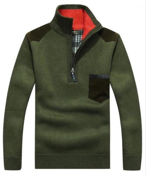 

designer winter turtle neck long sleeve pullover thick mens sweaters casual pockets male clothes 2020 mens sweaters, White;black