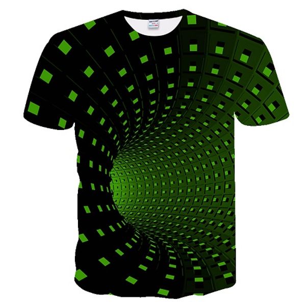

dressing2020 new pure geometry t-shirt artistic tribal 3d print tshirt summer fashion clothing tees chemise camisas for women men, White;black