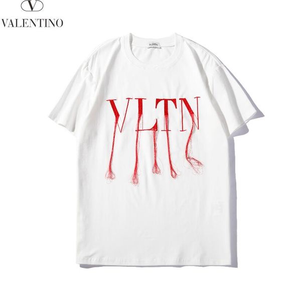 

summer fashion designers men's shirt t-shirt letter embroidery t-shirt men's brand short-sleeved t-shirt women's shirt-024, White