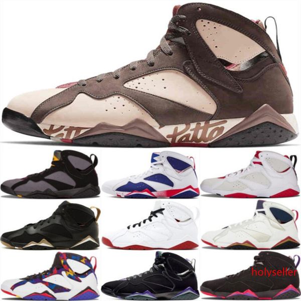 

2019 patta x 7 7s neymar brown ray allen olympic blue hare bordeaux basketball shoes jumpman vii des chaussures sports sneakers us7-13