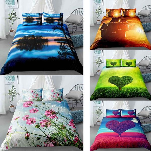 

bedding sets set 3d luxury pattern 2/3pcs bohemian bedclothes duvet cover