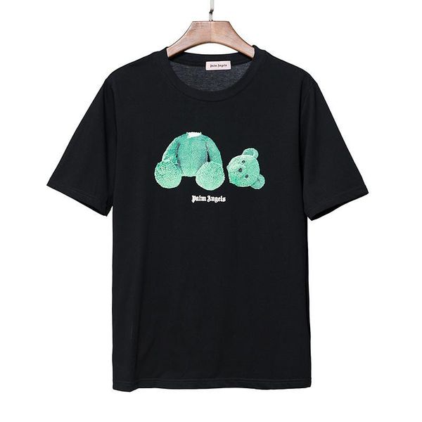 

palm angels mens designer t shirt palm angels men women t shirt hip hop short sleeves fashion beheaded bear tee size s-xl, White;black