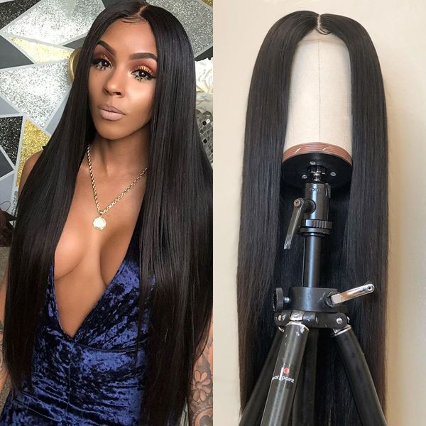 

lace front human hair wigs for black women with baby hair indian remy 13x4 lace wig bleached knots