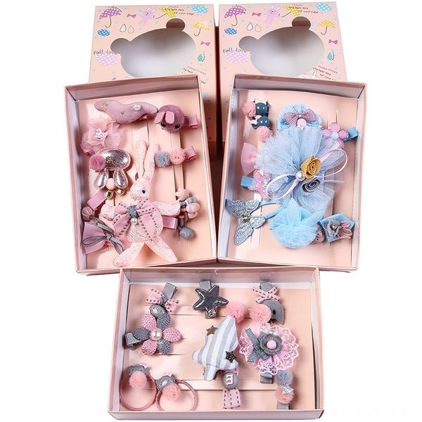 

carter rich accessories cartoon children's bow head tu er lace hair band rope rabbit ears lace princess hair band hairpin set