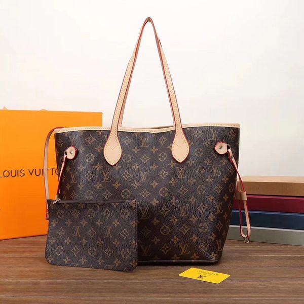 

neverfull lv louis vuitton handbags+wallet women shoulder bags women messenger bags woman shopping bag clutch purse sac