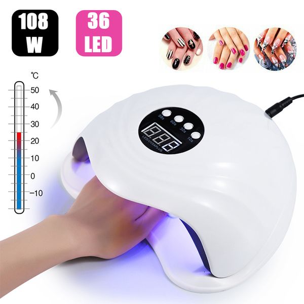 

led 36w uv nail gel curing nail art machine usb lamp light gel polish dryer lamp light curing manicure machine