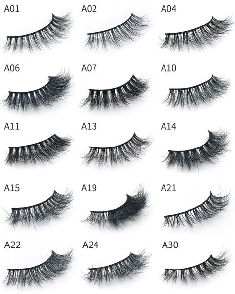 Augen Make-up Nerz 3D Haar 30 Stile Gefälschte Wimpern 100 % dicke echte Nerz HAAR falsche Wimpern natürliche Verlängerung gefälschte Wimpern