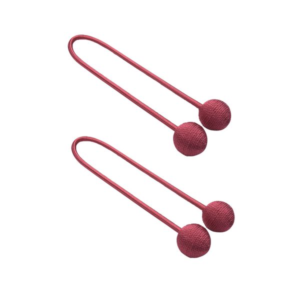 

2pcs red curtain tiebacks holdback no need drilling convenient use