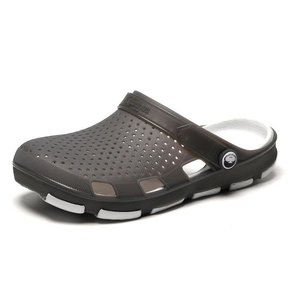 

men shoes crocse sandals hole shoes+male sandalias summer shoes sandalen mens sandalet zapatos de hombre chaussure sandal, Black