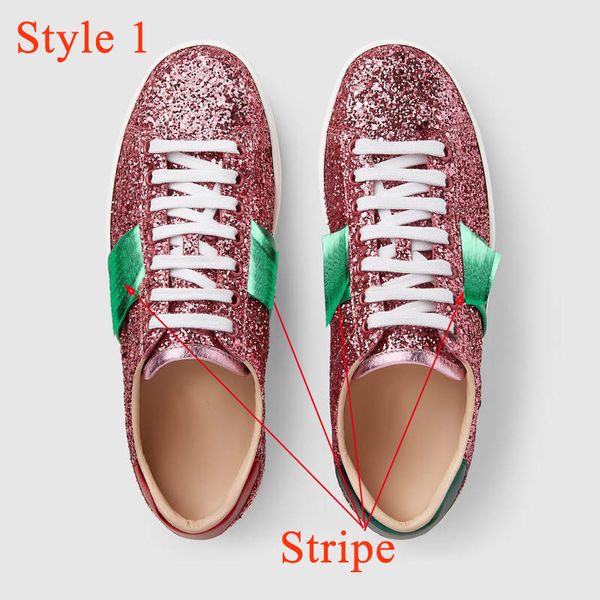 

2020 luxury designer men women sneaker casual shoes low italy brand ace bee stripes shoe walking sports trainers chaussures pour hommes, Black