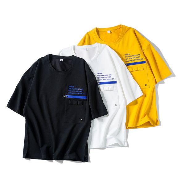 

spot commodity - men's loose five quarter sleeve short sleeve t-shirt large 95.2% cotton 4.8% spandex