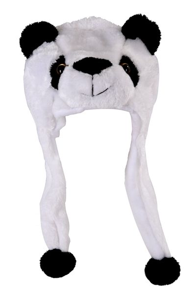 

Childrens Animal Hat With Scarf Faux Fur Kids Winter Hat Cool Gift - Panda