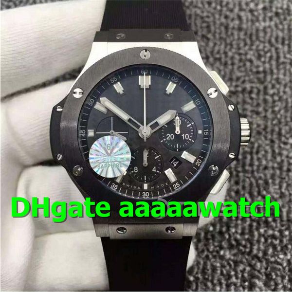 

V6 men watche 301 m 1770 gr watch tainle teel ca e carbon fiber dial rubber trap 4104 7750 automatic chronograph movement
