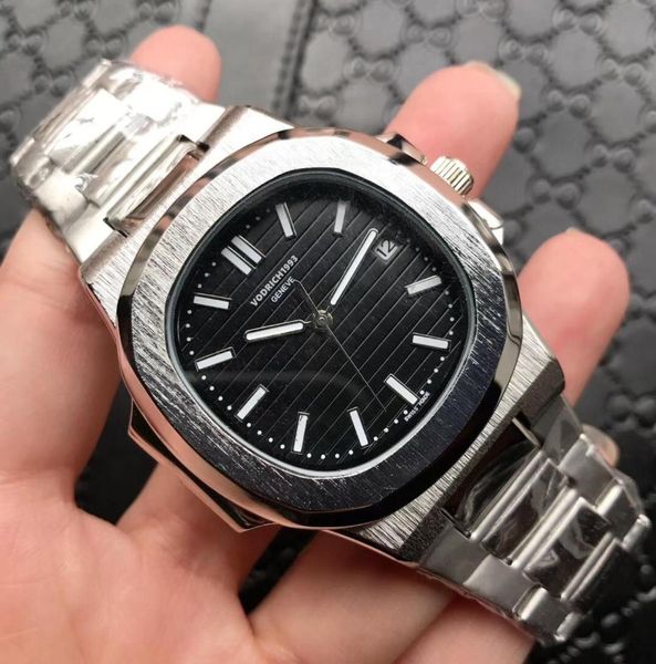 

2019 brand business calendar watch men's luxury watch agent 007 exclusive anniversary unique men's gift, Slivery;brown