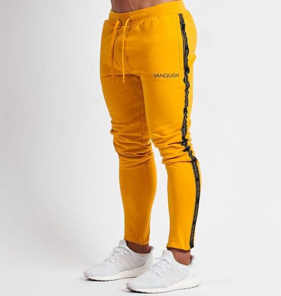 Pantaloni da jogging da uomo Casual Fiess Abbigliamento sportivo da uomo Pantaloni da tuta Pantaloni sportivi skinny Pantaloni da palestra neri Pantaloni da jogging