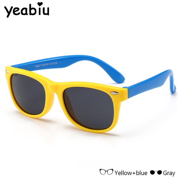 

милые дети поляризованные солнцезащитные очки мальчики девочки солнцезащитные очки для детей силиконовые защитные очки подарок очки дети сол, Blue