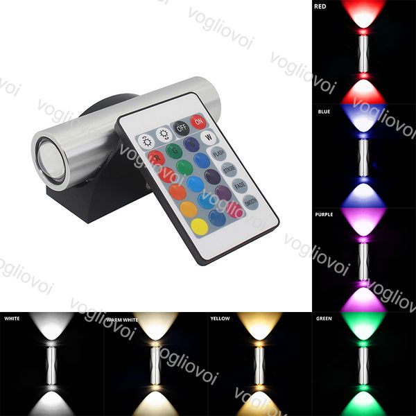 

led wall lamp 2 beads 2w 6w light aluminum astigmatism indoor wall-mounted sconce for corridor aisle foyer decoration epacket