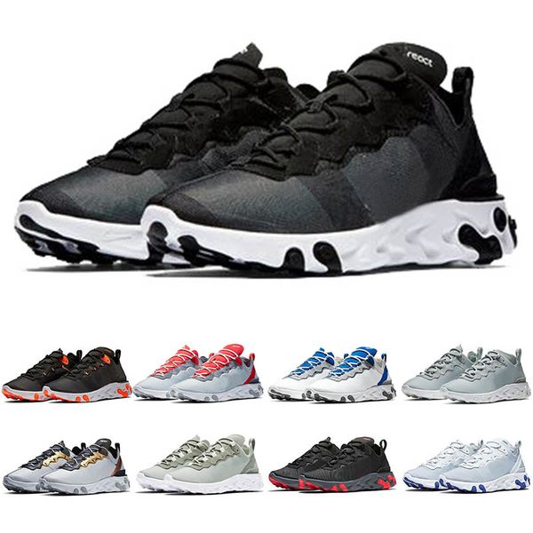 

luuxry react element 55 shoes upcoming designer sports mens womens sports sneakers react element 87 55s fashion brand designer shoe