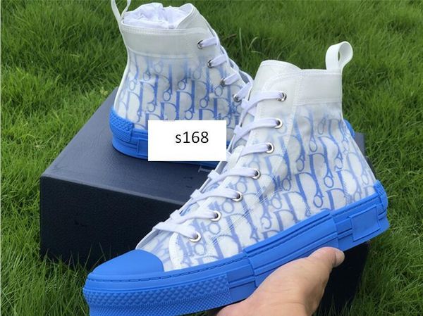 

original box b23 oblique high low sneakers vintage platform obliques technical leather mens shoes womens trainers, Black