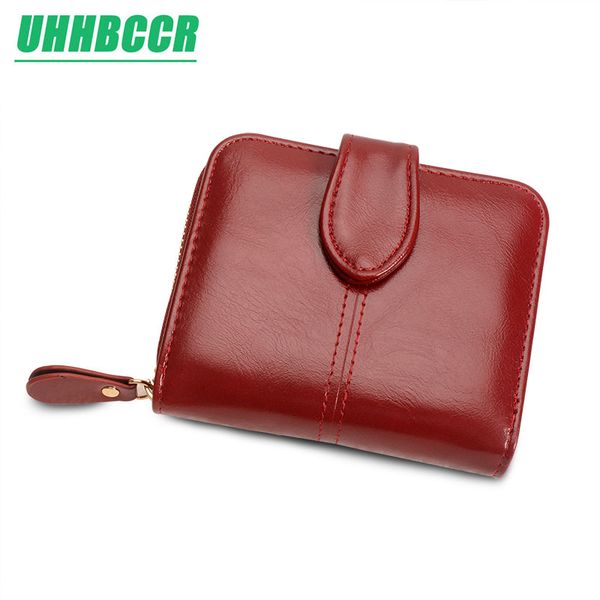 

uhhbccr new wallet women fashion purse female wallet leather multifunction purse small money bag coin pocket quality, Red;black