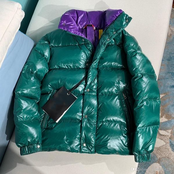 

2019 зима новый пуховик мужчины женщины пара моделей короткий абзац воротник дизайнерские куртки мужские дизайнерские куртки высокое качеств, Black;brown