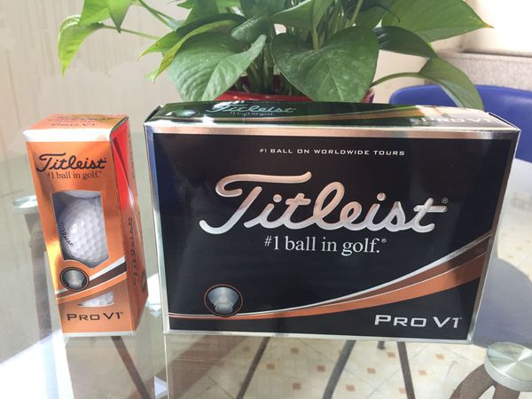 

2017 new golf pro balls 12pcs/box three piece ball v1 golf pro v1 balls clubs