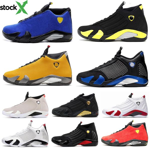 

fashion 14 14s desert sand black toe fusion varsity red suede thunder men jordon basketball shoes varsity royal dmp candy cane sneakers