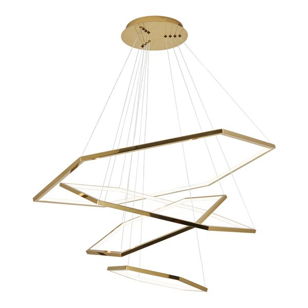 

modern gold metal hexagonal pendant light creative home art chandelier living room l decor fixture pa0562