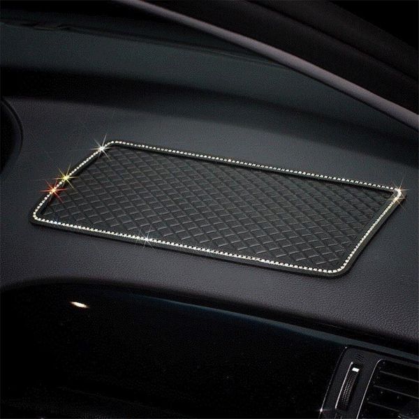 

wholesale] 20pcs 30*15cm diamond swan car anti-slip mat grid non-slip pad auto center console dashboard placement pads
