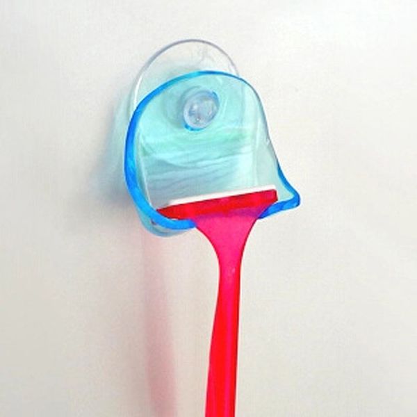 

mling 1pc bathroom shelves plastic shaver holder washroom wall sucker suction cup hook razor bathroom supplies