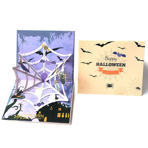 3d Laser Cut Handmade Horror Spider Paper Invitation Greeting Card
