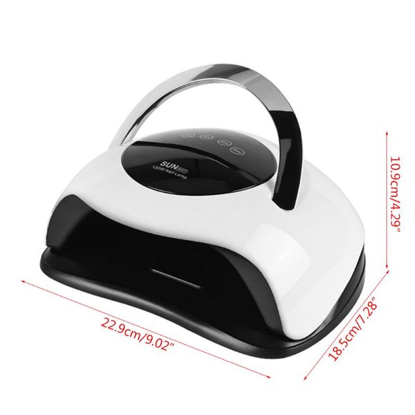 

120w uv led nail lamp smart sensing nail dryer handheld manicure quick drying t4mb