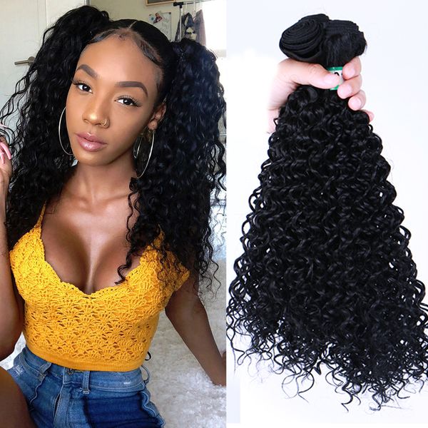 2020 Rebeauty Afro Kinky Curly Hair Extensions Black Color