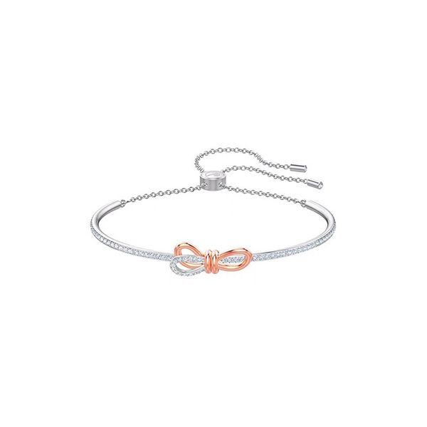 

trendy bowknot style bangles for women fashion bangles girls bracelets & female cute ladies jewelry, Black