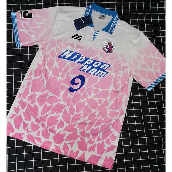 

retro cerezo osaka 1994 away soccer jerseys cerezo osaka futbol kit vintage football camiseta classic shirt, Black;yellow