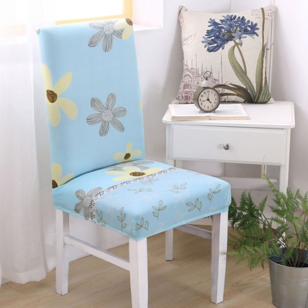 

meijuner chair cover spandex chair case elastic flower print floral slip-resistant seating removable for l dining room