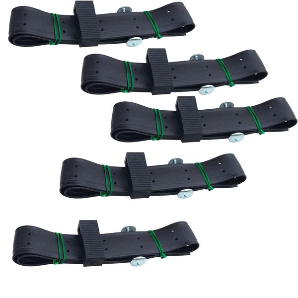 

5pcs durable soft rubber plant interlocking tree support straps shrub ties