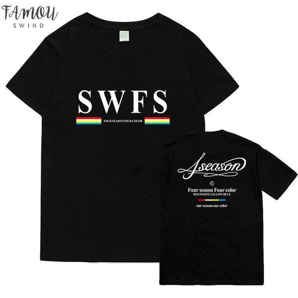 

summer style kpop mamamoo 4 season concert same printing t shirt flutter sleeve fashion black white short sleeve t shirt