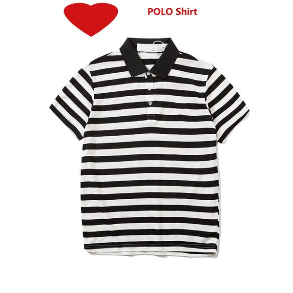 

designer polo shirt fashion brand embroideryred heart polo shirts brand red heart style short sleeve shirts for 2020 summer size m-2xl, White;black