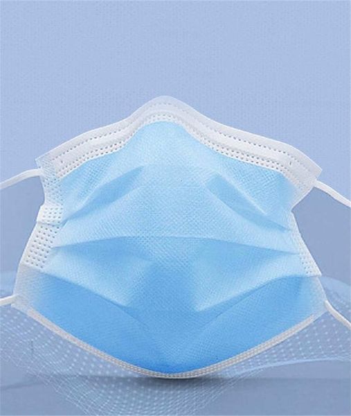 

50 1pcs набор высокого качества синий non woven sleep mask 3 слоя маски для лица ушной dust бесплатная доставка свободно для подарка