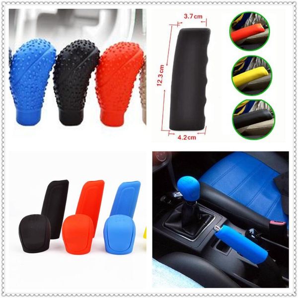 

1set car rubber shift gear knob cover handbrake skin protector for kia eco pro-cee-d koup cee-d rondo kue kee kv7 vg