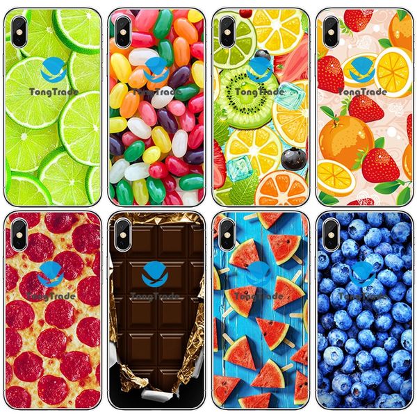 

tongtrade] soft silicone tpu case for iphone 11 pro max x xs 8 7 6s 6p 5s 5p galaxy a90 5g a80 a70 a60 a50s summer fruit watermelon case