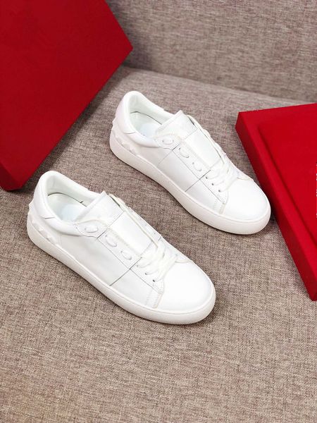 

beatiful men women fashion platform shoes flat painted line graffiti casual sneakers leather chaussures 34-45, Red;white