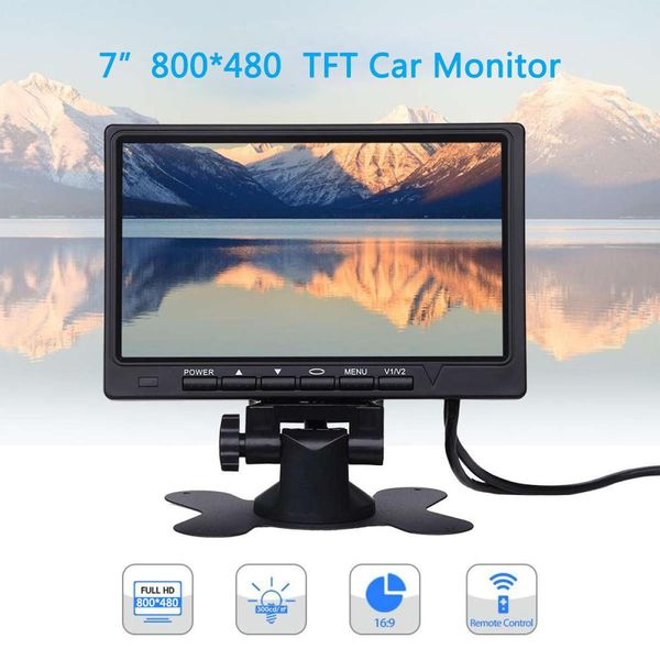 

adeeing 7 inch car monitor 800*480 tft color lcd screen car parking system monitor for rear view reverse camera