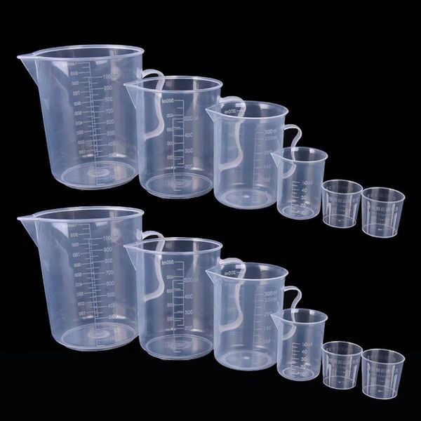 

15ml/20ml/30ml/50ml/100ml/250ml/500ml plastic measuring cup jug pour spout surface kitchen tool supplies quality cup quality kitchen